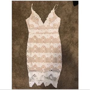 Lulus White Lace Dress
